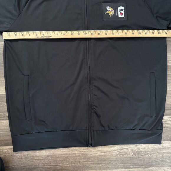 Miller Lite NFL Promotional Full Zip Jacket Minnesota Vikings Black Sz XL - Picture 5 of 7